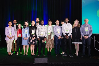  L to R: Karuna Kharel, Louisiana State University, Yadwinder Rana, Cornell University, Claire Marik, Virginia Tech, Xingchen Liu, University of Maryland, Xingyi Jiang, Florida State University, Daniel Vega, Kansas State University, Ikechukwu Oguadinma, The University of Georgia, Sara Munoz, Texas Tech University, Darvin Cuellar-Milian, Texas Tech University, Sicun Fan, North Carolina State University, Ayodeji Adeniyi, Texas Tech University, Charley Rayfield, Oklahoma State University, James Hearn, Oklahoma State University