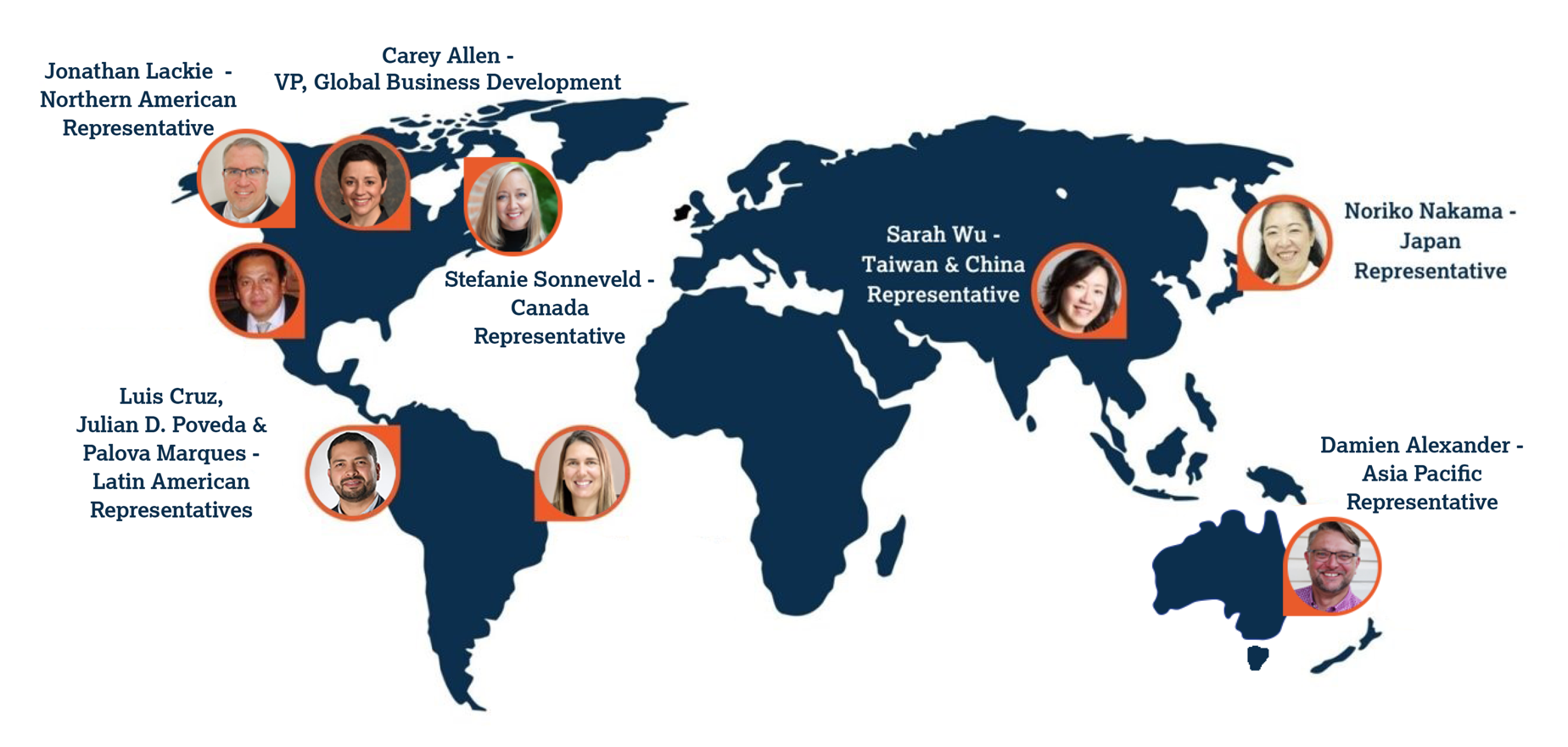 SQF International Team Map