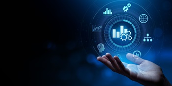 hand holding hologram